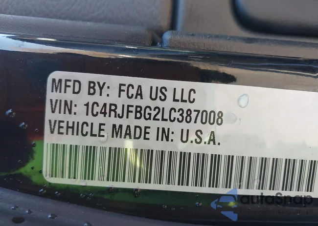 1C4RJFBG2LC387008: 43961282