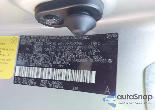 2T2GA31U55C026519: 43961305