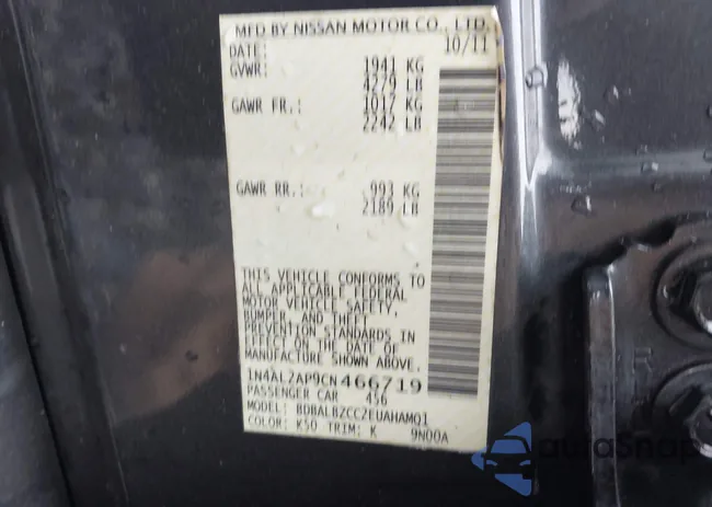 1N4AL2AP9CN466719: 43960472