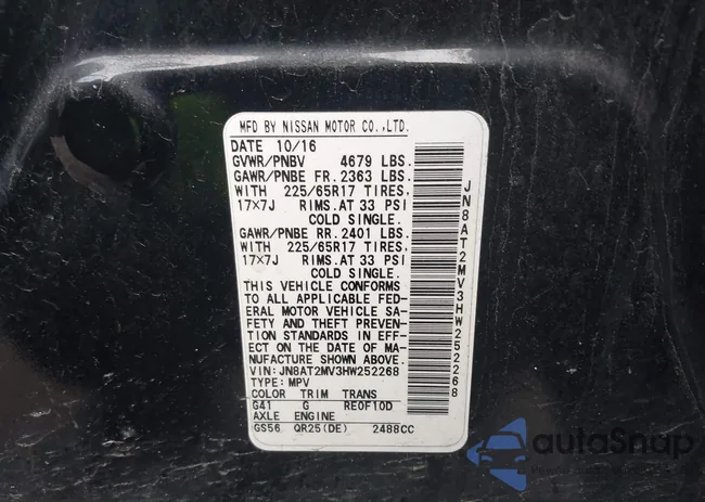 JN8AT2MV3HW252268: 43960659