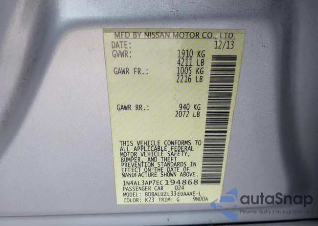 1N4AL3AP7EC194868: 43961822