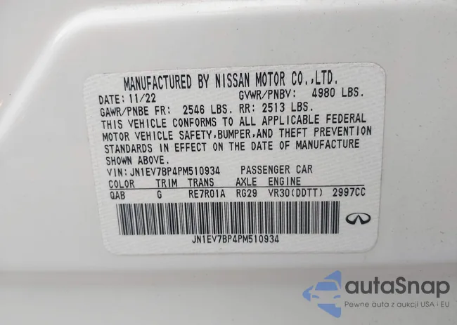 JN1EV7BP4PM510934: 43962014