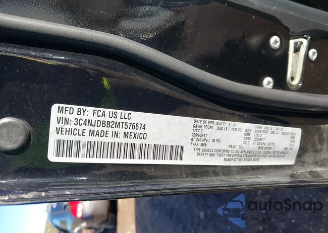 3C4NJDBB2MT576674: 43962315