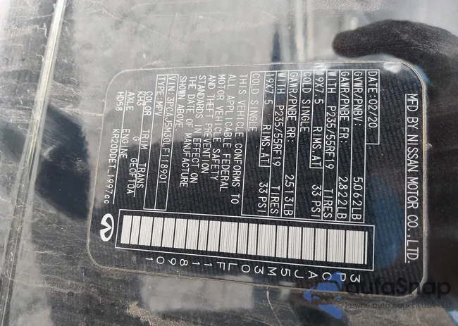 3PCAJ5M30LF118901: 43962319