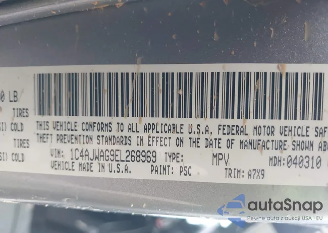 1C4AJWAG9EL268969: 43961354