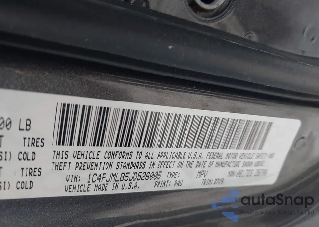 1C4PJMLB5JD526005: 43961508