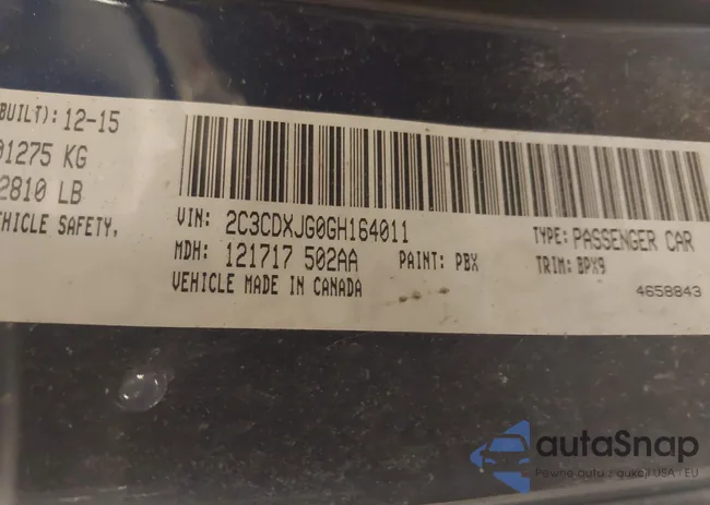 2C3CDXJG0GH164011: 43961553