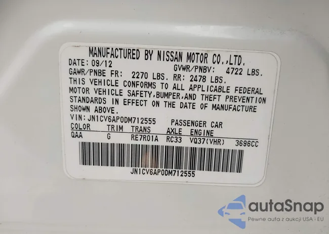 JN1CV6AP0DM712555: 43961706