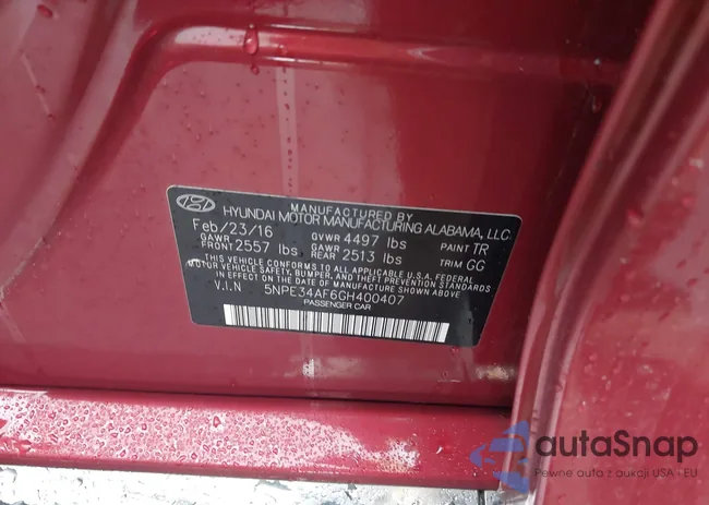 5NPE34AF6GH400407: 43961719