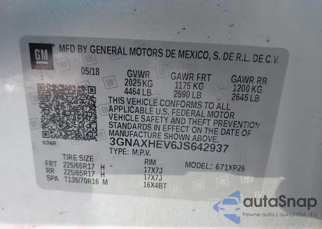 3GNAXHEV6JS642937: 43962826