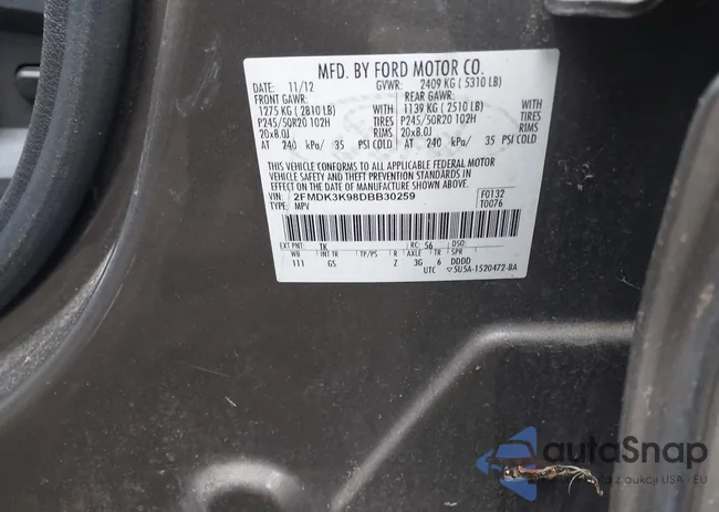 2FMDK3K98DBB30259: 43963015