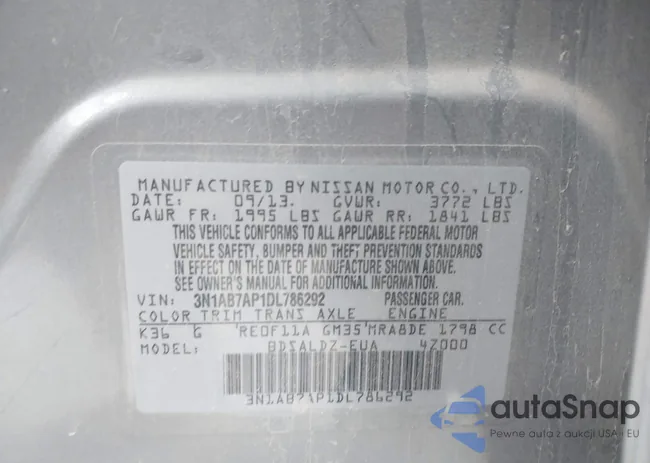 3N1AB7AP1DL786292: 43963319