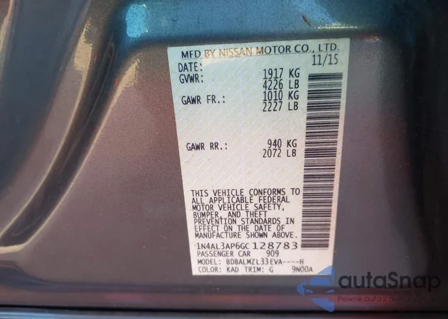 1N4AL3AP6GC128783: 43963338