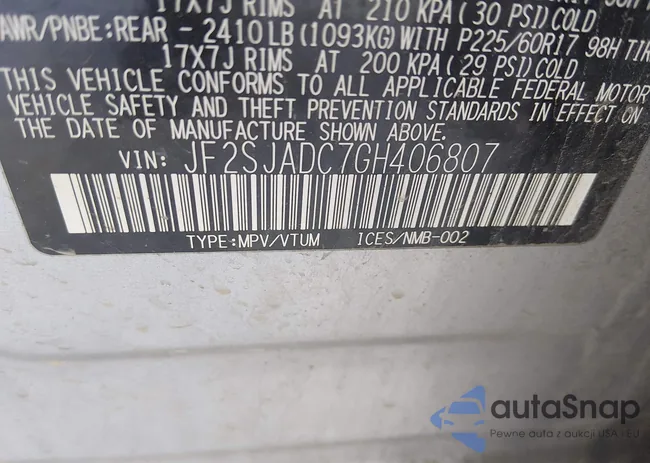 JF2SJADC7GH406807: 43962369