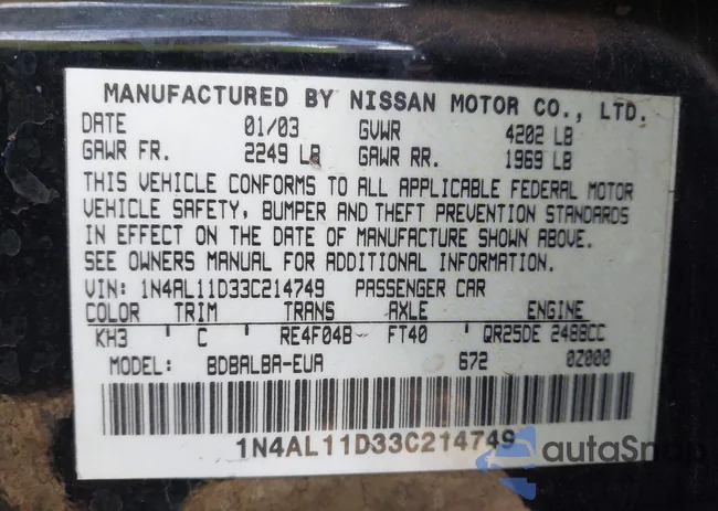 1N4AL11D33C214749: 43963783