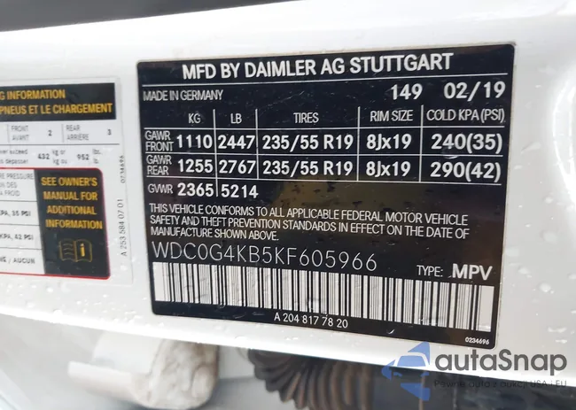 WDC0G4KB5KF605966: 43963856