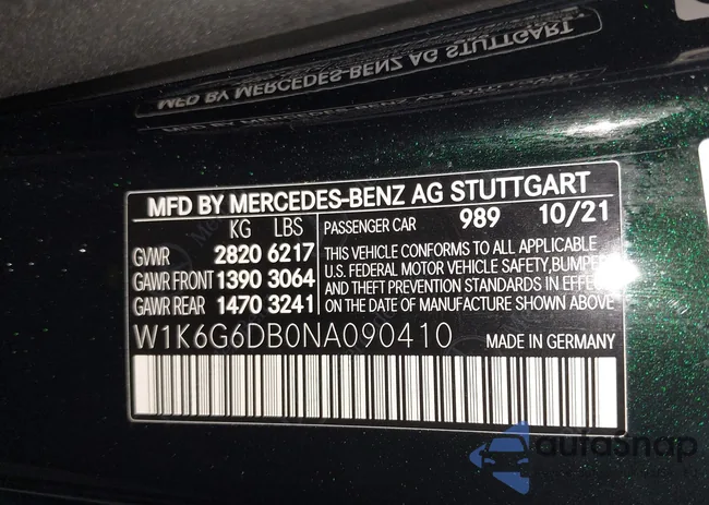 W1K6G6DB0NA090410: 43964272