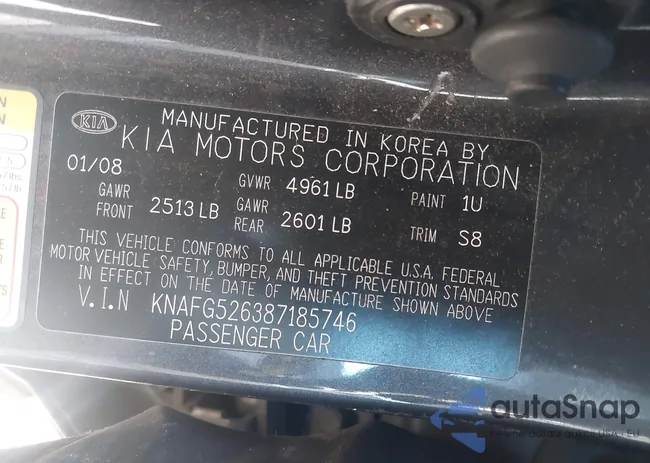 KNAFG526387185746: 43963346