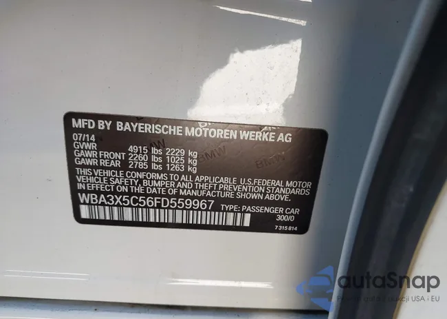 WBA3X5C56FD559967: 43963406