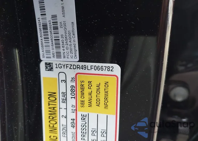 1GYFZDR49LF066782: 43963473