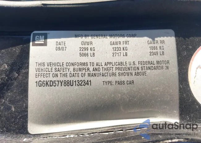1G6KD57Y88U132341: 43964895