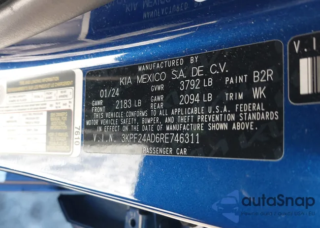 3KPF24AD6RE746311: 43964971