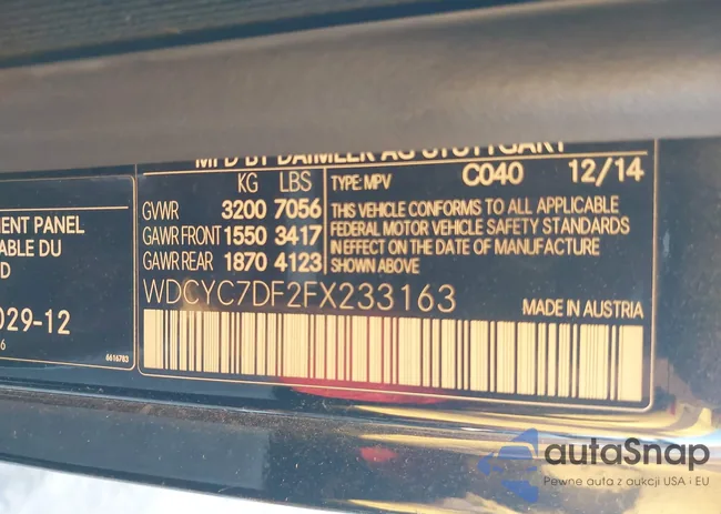 WDCYC7DF2FX233163: 43965026