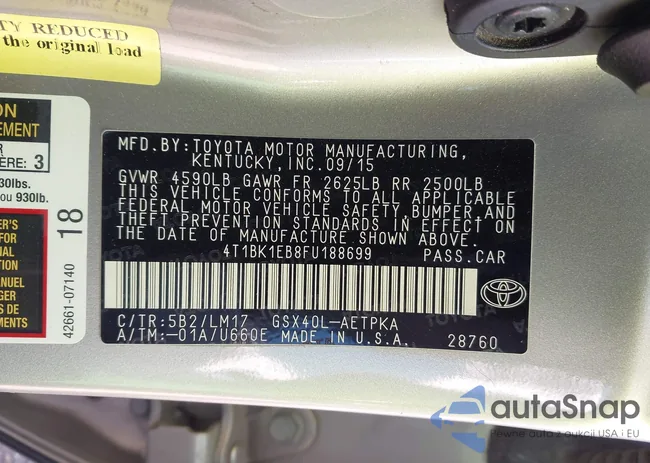 4T1BK1EB8FU188699: 43965106