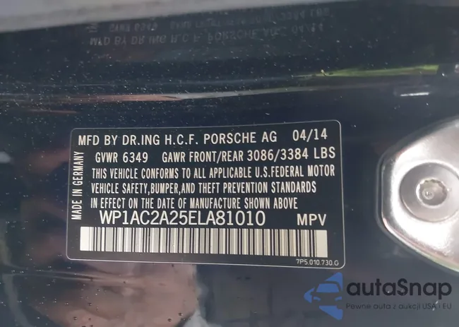 WP1AC2A25ELA81010: 43965259