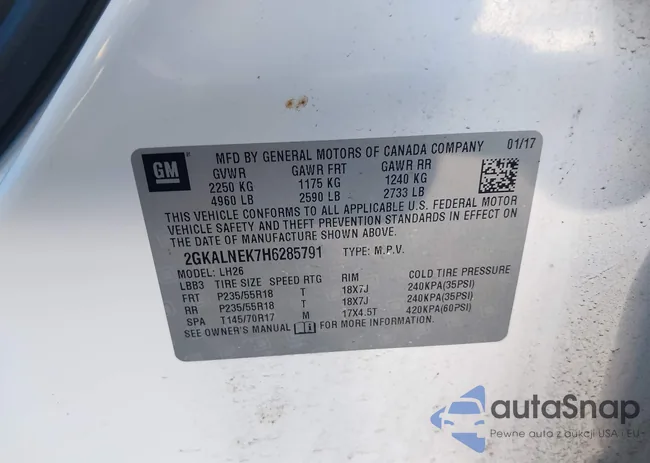 2GKALNEK7H6285791: 43965309