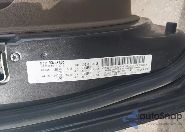 2C4RC1BG0GR245301: 43965322