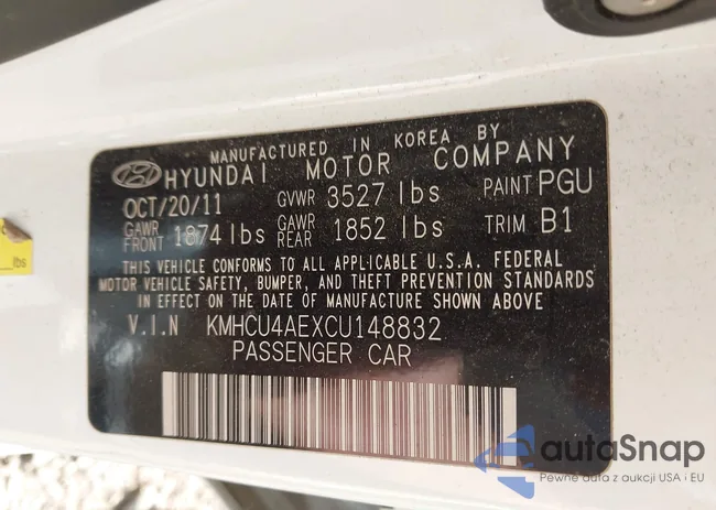 KMHCU4AEXCU148832: 43964342