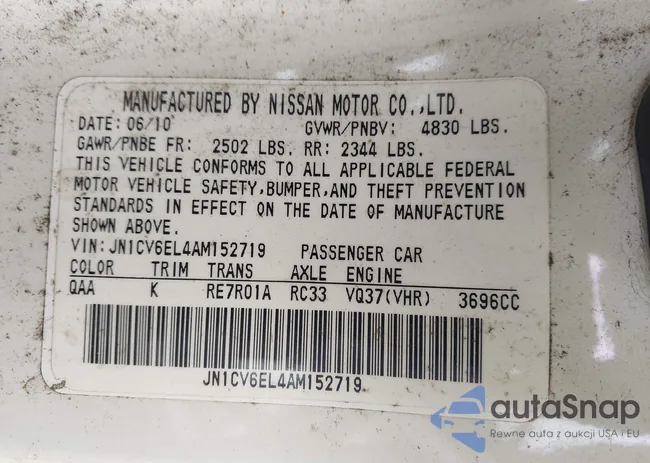 JN1CV6EL4AM152719: 43964343