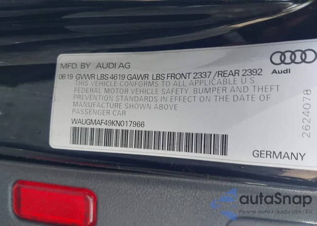 WAUGMAF49KN017966: 43964376