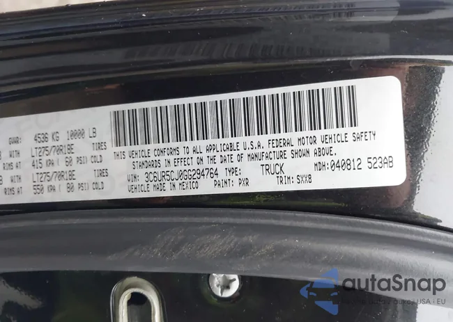 3C6UR5CJ0GG294764: 43964449