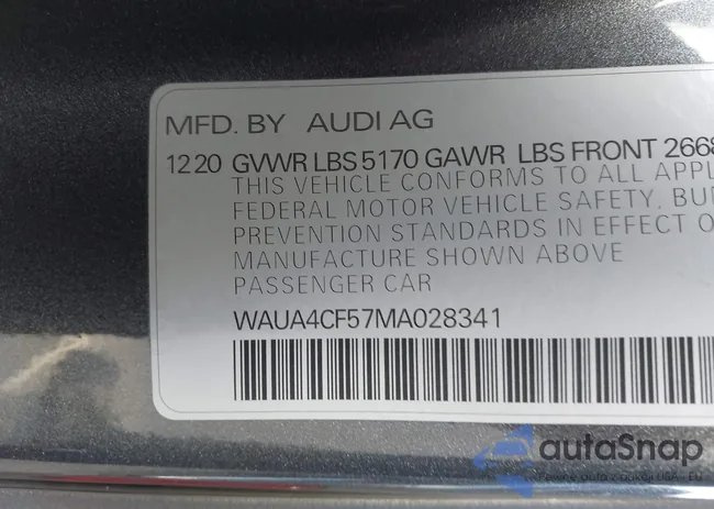 WAUA4CF57MA028341: 43964530