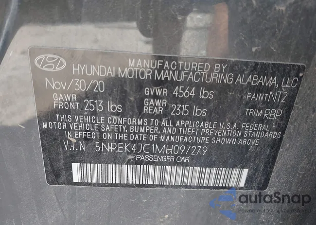 5NPEK4JC1MH097279: 43964713