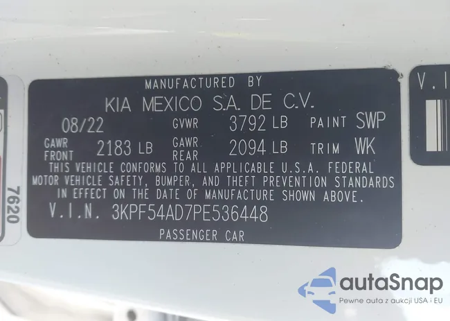 3KPF54AD7PE536448: 43965902