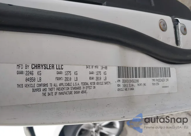 2B3KA33V39H562208: 43965938