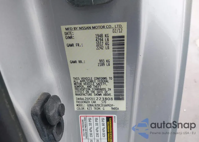 1N4AL2EP2CC223808: 43966083