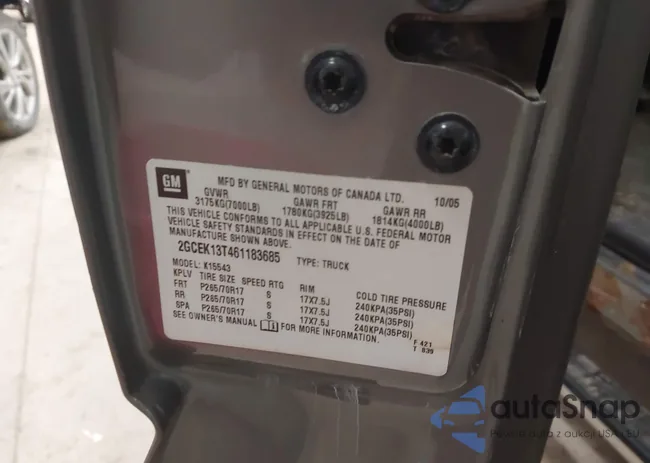 2GCEK13T461183685: 43966308