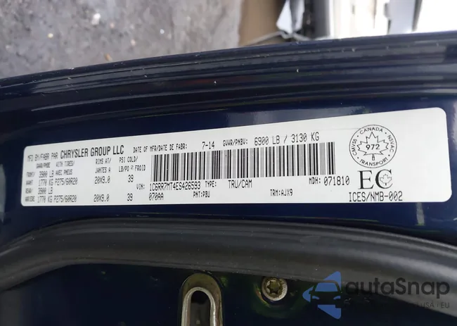 1C6RR7MT4ES426593: 43965387