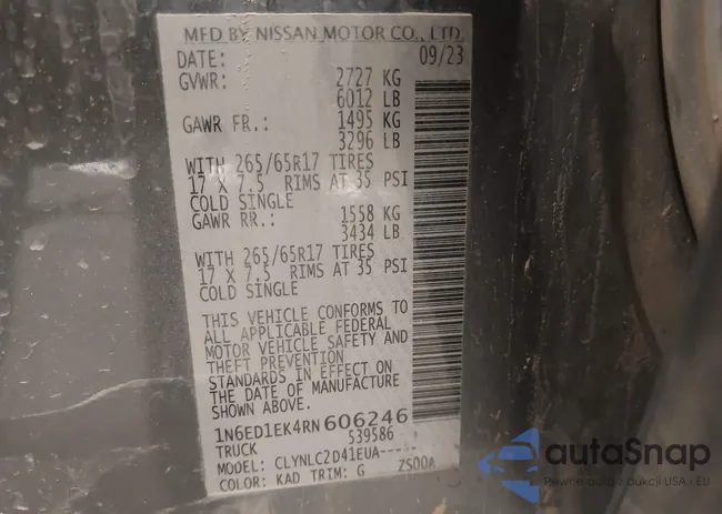 1N6ED1EK4RN606246: 43965553