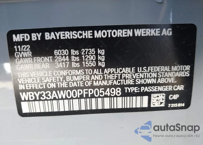 WBY33AW00PFP05498: 43965652