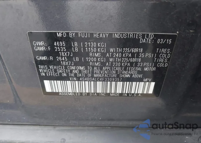 4S4BSALC4F3309357: 43965669