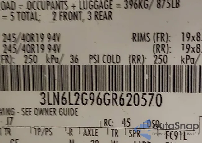 3LN6L2G96GR620570: 43965740