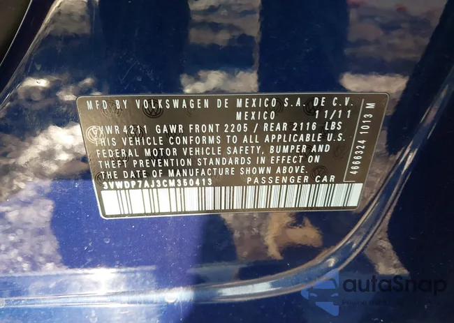 3VWDP7AJ3CM350413: 43966825