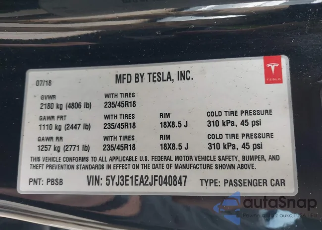 5YJ3E1EA2JF040847: 43966928