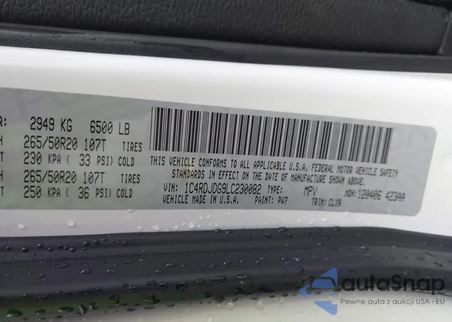 1C4RDJDG9LC230082: 43966988