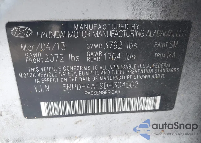 5NPDH4AE9DH304562: 43967009